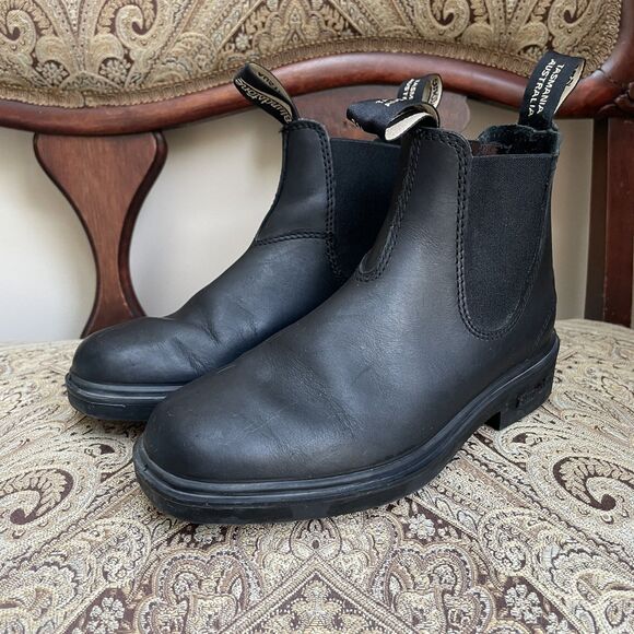 Blundstone Black Leather Chelsea Boots Pull On Unisex Size 4.5 Men's/6.5 Women's - Picture 1 of 12
